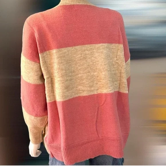 PEACH LOVE CALIFORNIA oversized cardi sz S M L - Picture 8 of 9